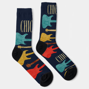 Chicago Vintage Guitars Concert Festival Souvenir Socks
