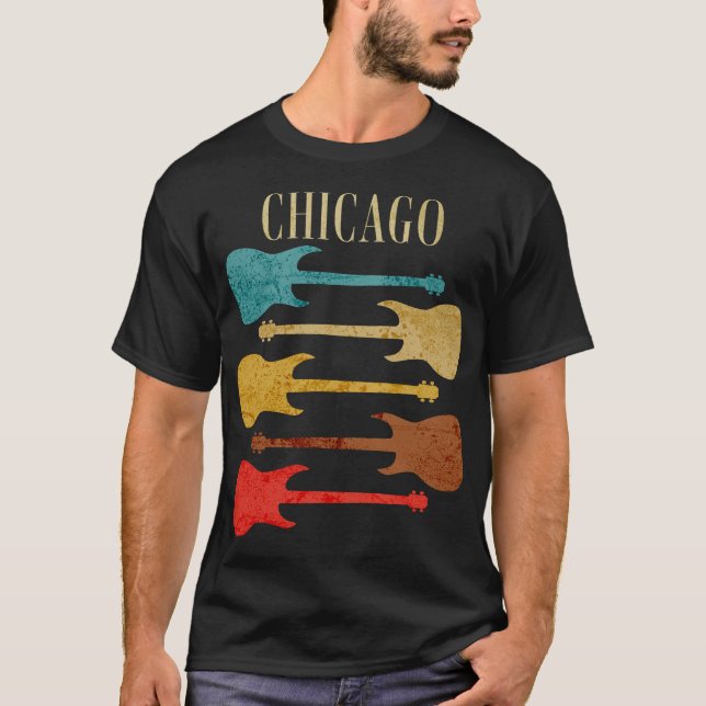 Chicago Vintage Guitars Concert Festival Souvenir T-Shirt (Front)