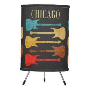 Chicago Vintage Guitars Concert Festival Souvenir Tripod Lamp