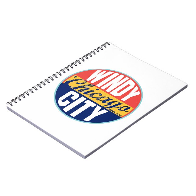 Chicago Vintage Label Notebook (Left Side)