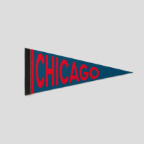 Chicago Vintage Sports Pennant Flag