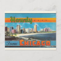 Chicago Vintage Travel Postcard