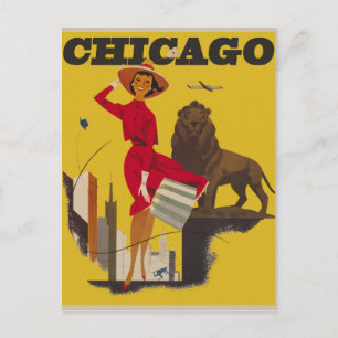 Chicago Vintage Travel Postcard