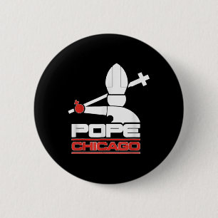 Chicago White Cassox Pope Leo T-shirt.png  Button
