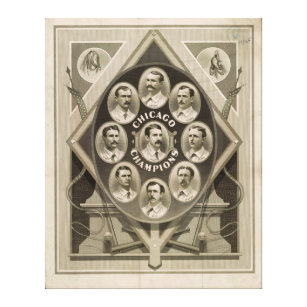Chicago White Stockings Baseball Champions 1876-77 Canvas Print