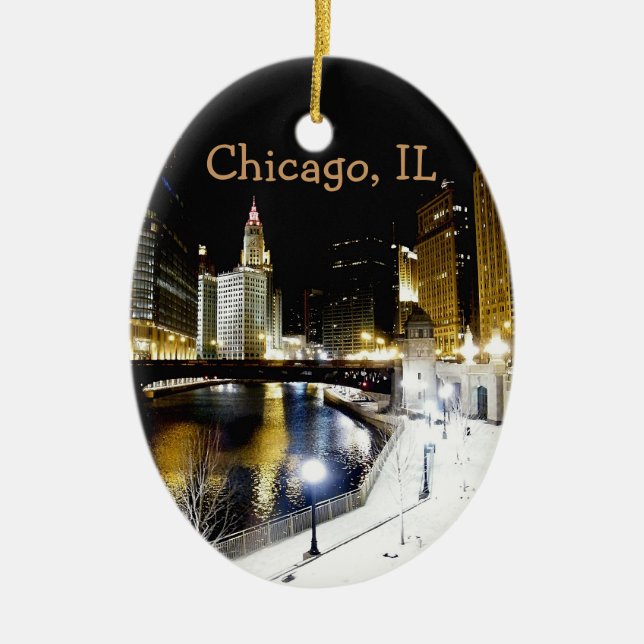 Chicago Winter Ornament (Front)