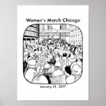 Chicago Women&#39;s March Poster at Zazzle