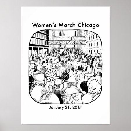 Chicago Women's March Poster