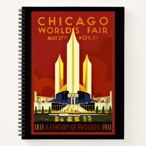 Chicago Worlds Fair 1933 Notebook