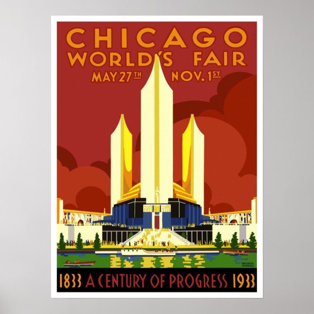 Chicago World's Fair 1933 Poster (Front)