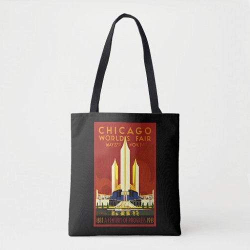 Chicago Worlds Fair 1933 Tote Bag