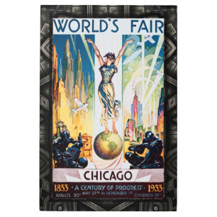 Chicago World's Fair 1933 Vintage Poster