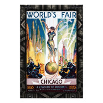 Chicago World's Fair 1933 Vintage Poster