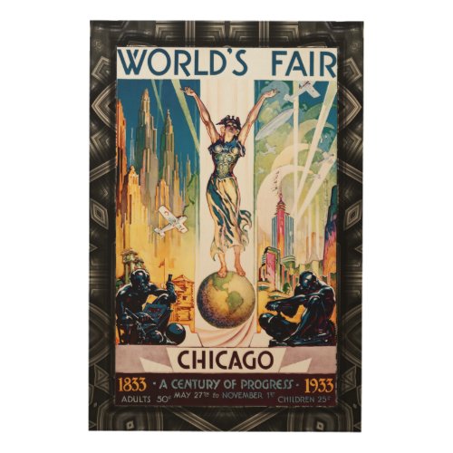 Chicago Worlds Fair 1933 Vintage Poster