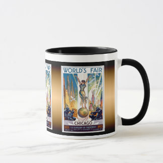 Chicago World's Fair 1933 - Vintage Retro Art Deco Mug