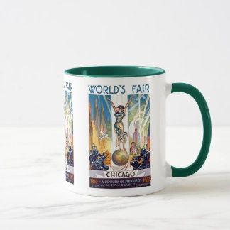 Chicago World's Fair 1933 - Vintage Retro Art Deco Mug