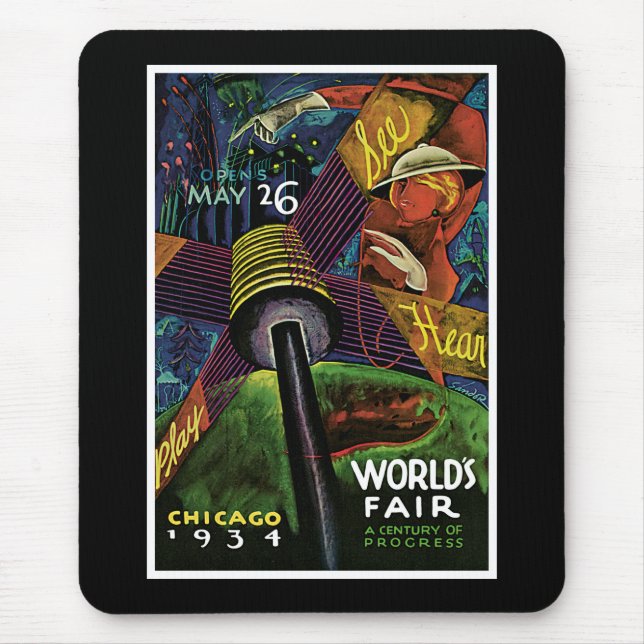 Chicago World's Fair 1934 Mouse Pad (Front)