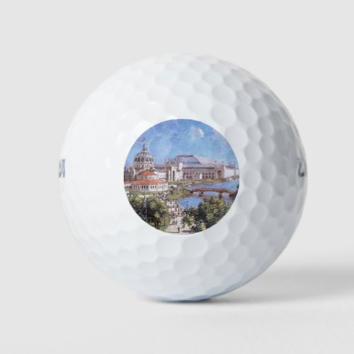 Chicago Worlds Fair Columbian Exposition Golf Balls