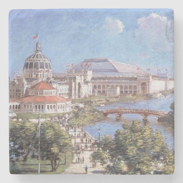 Chicago World's Fair (Columbian Exposition) Stone Coaster (Front)