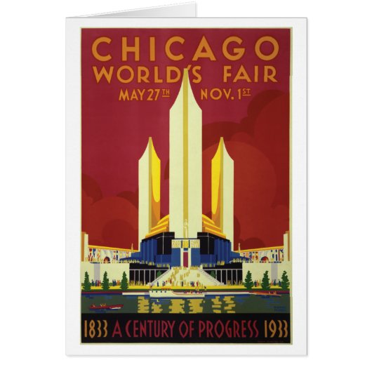 Chicago World's Fair Expo 1933 Cards (Front)