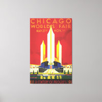 Chicago Worlds Fair Vintage Poster