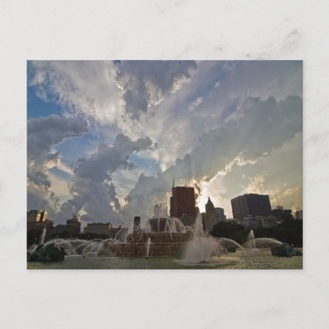 Chicago's Buckingham Fountain Postcard (Front)