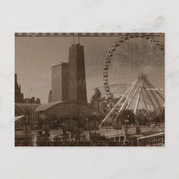Chicago's Navy Pier Postcard by SnarkySharkDesigns at Zazzle
