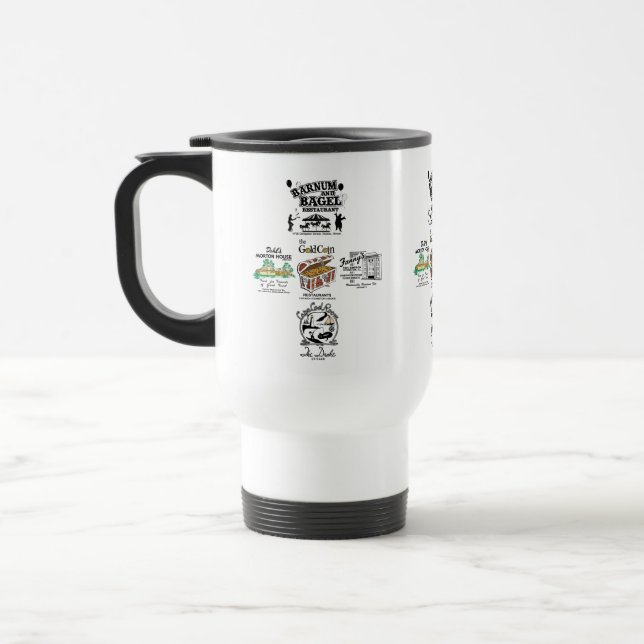 ChicagoTopic Design 5-Restaurants Travel Mug (Left)