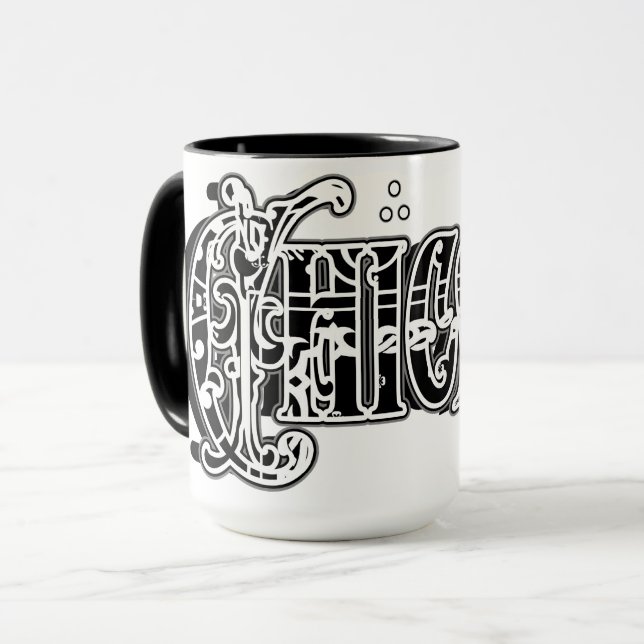 Chicana Bandana print coffee Mug (Front Left)