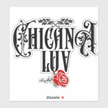 Chicana Love Car & Hard Hat Sticker decal