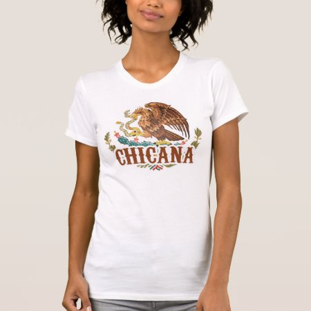 Chicana Mexico Coat Of Arms T-shirt