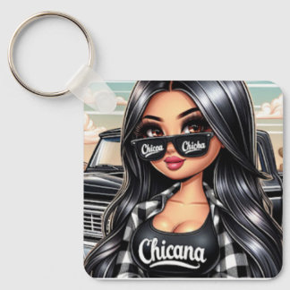 Chicana style keychain