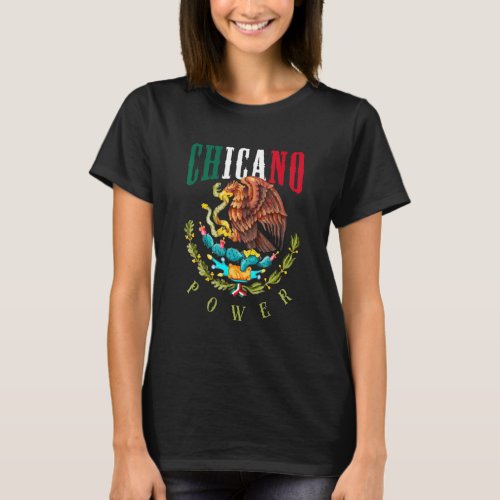 Chicano and chicana for Chicano Power T_Shirt