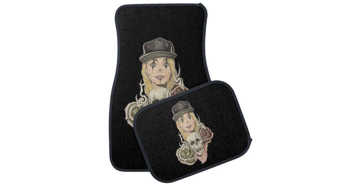 Chicano Art Automobile Floor Mats Zazzle Com
