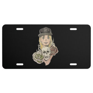 Chicano Art License Plate