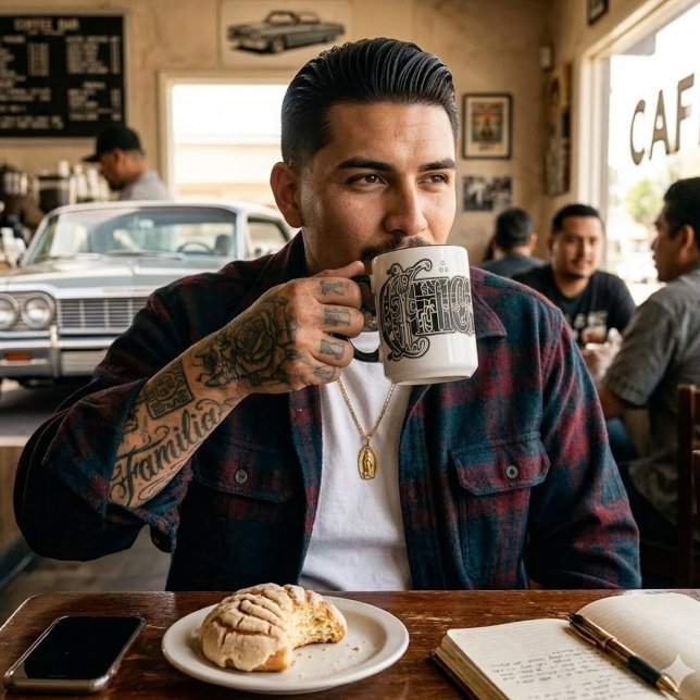 Chicano Bandana print Mug (Chicano Bandana print Mug)