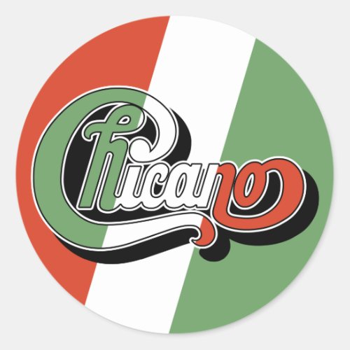 Chicano Classic Round Sticker
