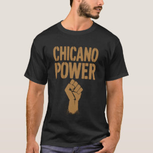 Chicano Power Mexican Mexico Flag Brown Latino Raz T-Shirt