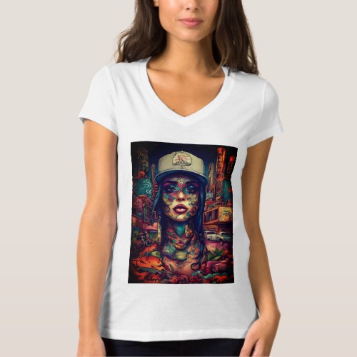  Chicano Tattoo T_Shirt with Street Graf