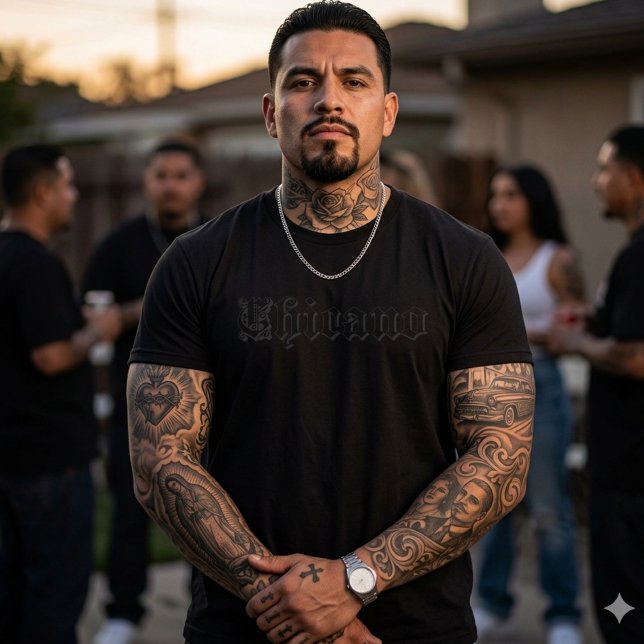 Chicano Tee  Tshirt (Chicano Text Tshirt)