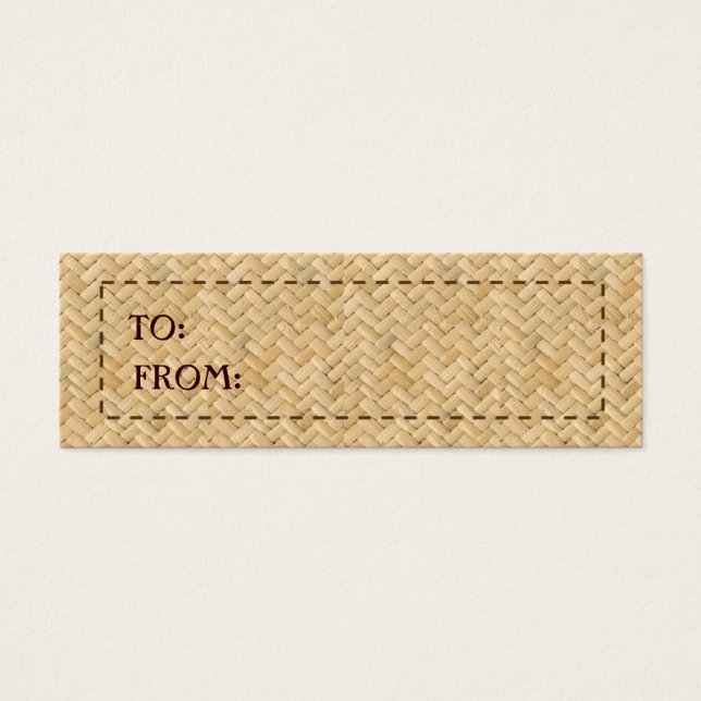 CHICEST RATTAN GIFT TAG (Front)