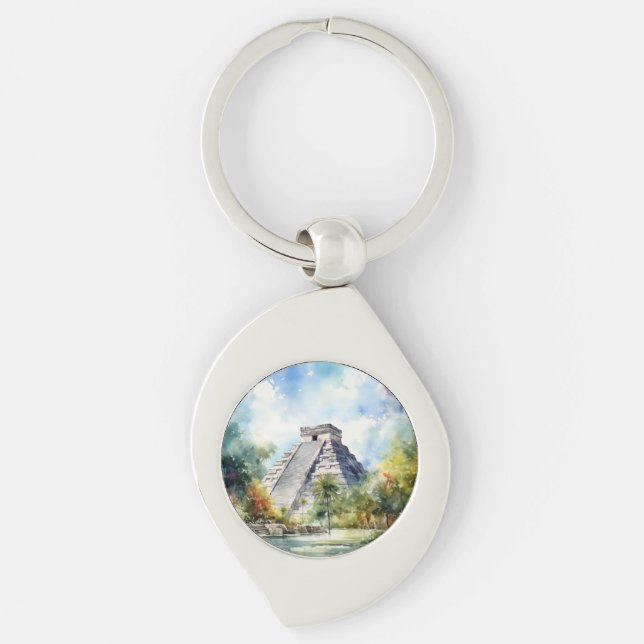 Chichen Itza Keychain (Front)
