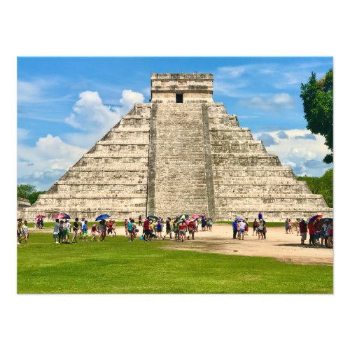 Chichn Itz Mayan Pyramid in Mexico Photo Print