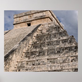 Chichen Itza Mayan Temple In Mexico Poster by bbourdages at Zazzle