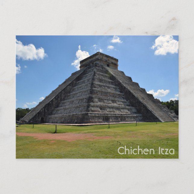 Chichen Itza Mexico Kukulkan Pyramid 7 Wonders Postcard (Front)