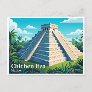 Chichen Itza Piste Mexico Postcard