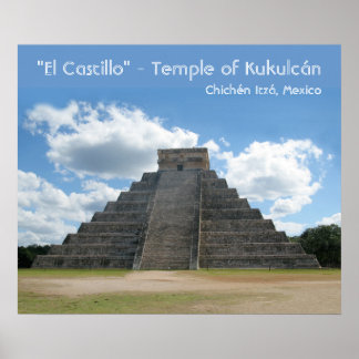 Chichén Itzá Pyramid Poster