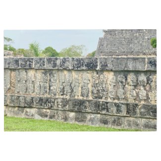 Chichén Itzá: The Tzompantli Metal Print