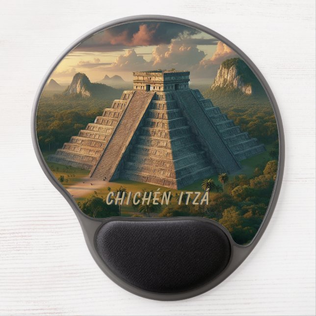 Chichén Itzá Yucatá Mexico Landscape Travel Gel Mouse Pad (Front)