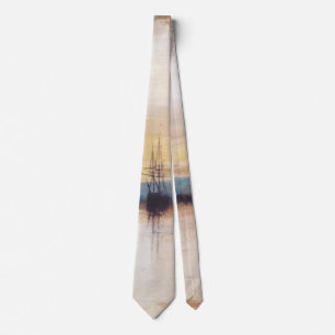 Chichester Canal by Joseph William Turner Neck Tie